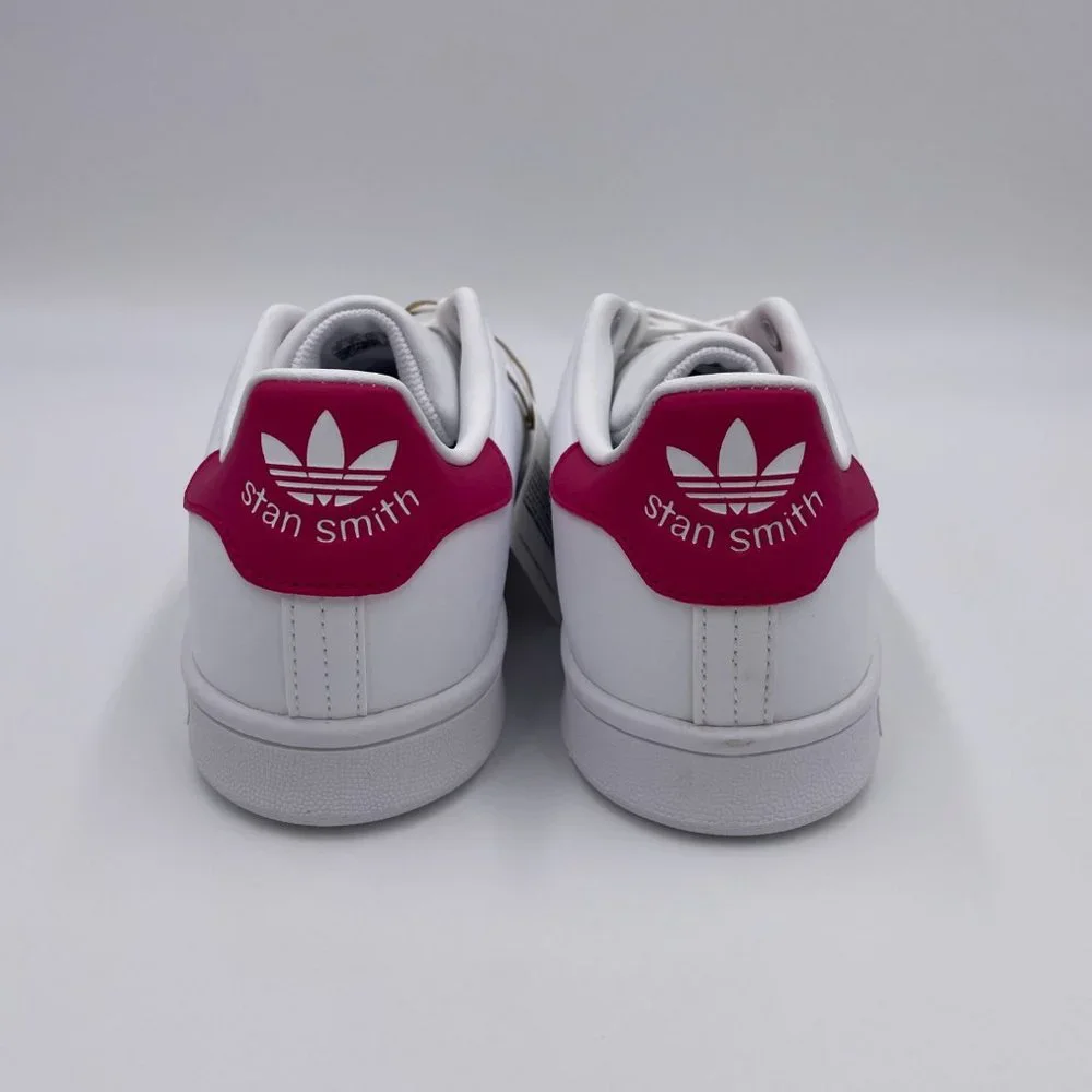 adidas Stan Smith White / Pink Womens Shoes - Picture 4 of 8